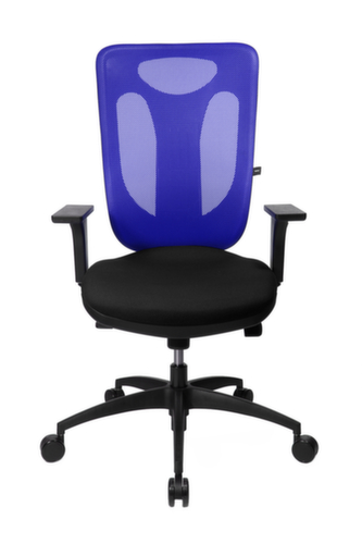 Topstar Siège de bureau pivotant Net Pro 100 avec mécanisme synchrone ponctuel, Dossier maille, noir