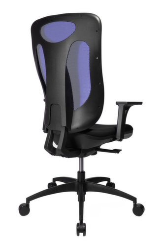 Topstar Siège de bureau pivotant Net Pro 100 avec mécanisme synchrone ponctuel, Dossier maille, noir