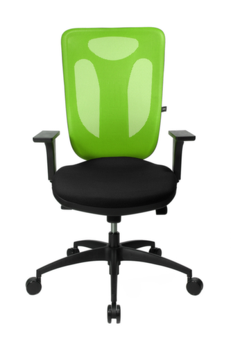 Topstar Siège de bureau pivotant Net Pro 100 avec mécanisme synchrone ponctuel, Dossier maille, noir