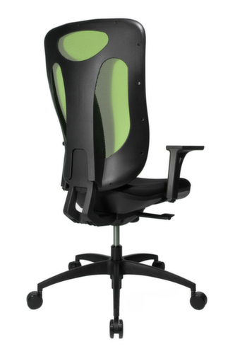 Topstar Siège de bureau pivotant Net Pro 100 avec mécanisme synchrone ponctuel, Dossier maille, noir