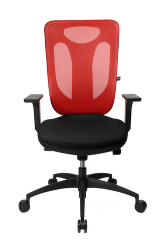 Topstar Siège de bureau pivotant Net Pro 100 avec mécanisme synchrone ponctuel, Dossier maille, noir