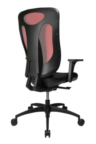 Topstar Siège de bureau pivotant Net Pro 100 avec mécanisme synchrone ponctuel, Dossier maille, noir