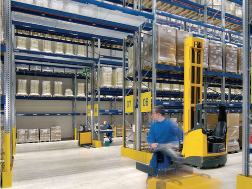 Rayonnage à palettes pour 10 palettes, largeur 1900 mm, 5 niveaux de stockage