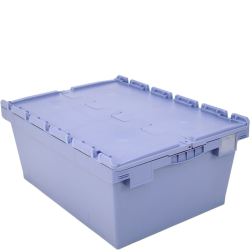 BITO Conteneur consigné de grand volume à double fond, capacité 120 l, couvercle crocodile