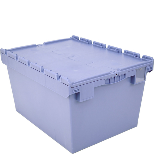 BITO Conteneur consigné de grand volume à fond cannelé, capacité 158 l, couvercle crocodile