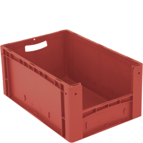 BITO Conteneur de stockage visible Euronorm avec ouverture d'accès, rouge, HxLxl 270x600x400 mm