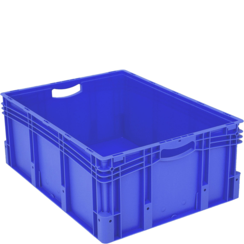BITO Bac gerbable norme Europe de grand volume, bleu, capacité 128 l