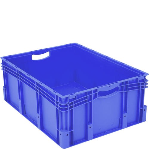 BITO Bac gerbable norme Europe à double fond, bleu, capacité 121 l