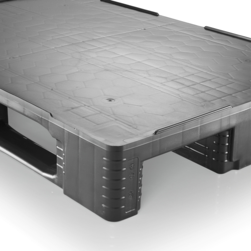 Palette hygiénique Eco TC1-ECO avec bord, plastique régénéré, longueur x largeur 1200 x 800 mm