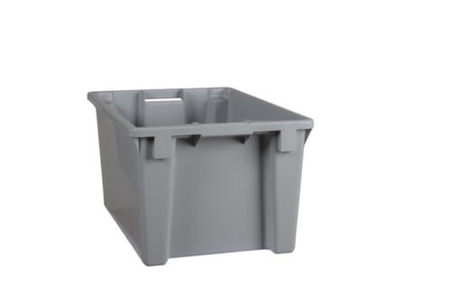 Bac gerbable emboîtable, gris, capacité 50 l