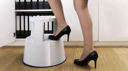 WEDO Marchepied sur roulettes, plastique, blanc