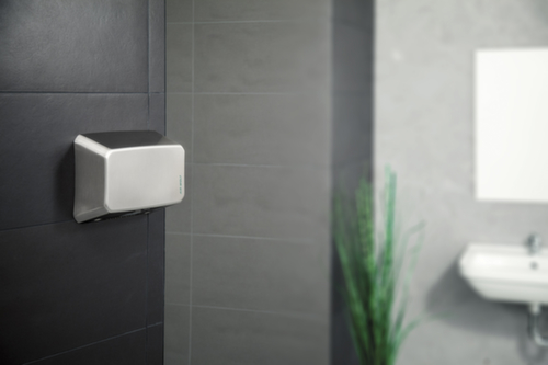 Sèche-mains, avec capteur infrarouge, acier inoxydable