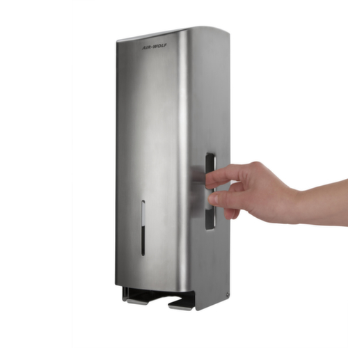 AIR-WOLF Distributeur de papier hygiénique Gamma pour 3 rouleaux, acier inoxydable