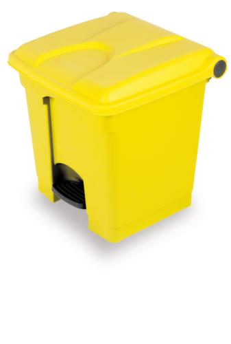Poubelle à pédale, 70 l, jaune, couvercle jaune
