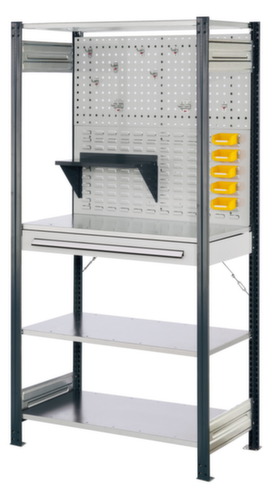 Kappes Rayonnage sans boulons RasterPlan® avec paroi arrière et 4 tablettes