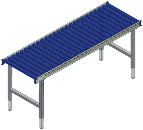 Rocholz table pour convoyeur à rouleaux à hauteur réglable, largeur x profondeur 1955 x 640 mm