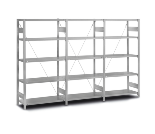 hofe Rayonnages sans vis en acier inoxydable, hauteur x largeur x profondeur 1750 x 1060 x 335 mm, 4 tablettes