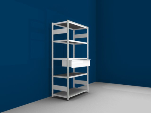 hofe Tiroir pour rayonnage sans boulons, hauteur x profondeur 200 x 438 mm