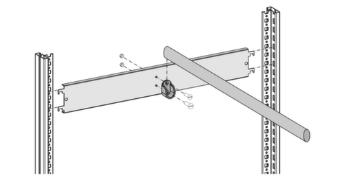 hofe Cimaise à vêtements pour rayonnage sans boulons