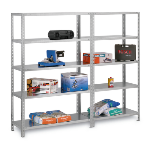 hofe Etagère à visser, 6 tablettes, RAL7035 gris clair