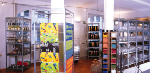 hofe Rack de stockage Profil d'auto-assemblage, longueur 3 m, RAL7035 gris clair