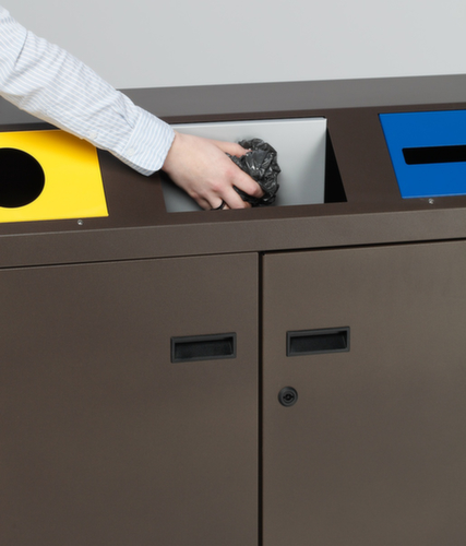 VAR Station de collecte de matières recyclables WS 97, 3 x 80 l