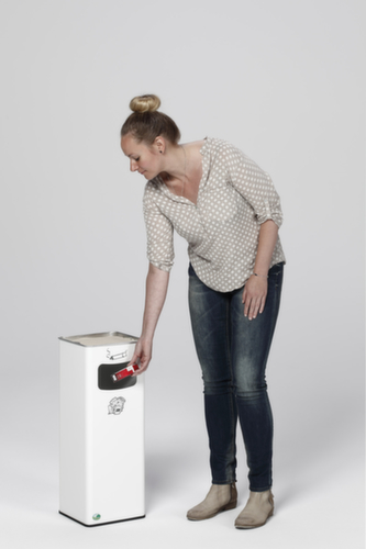 VAR Cendrier poubelle, blanc