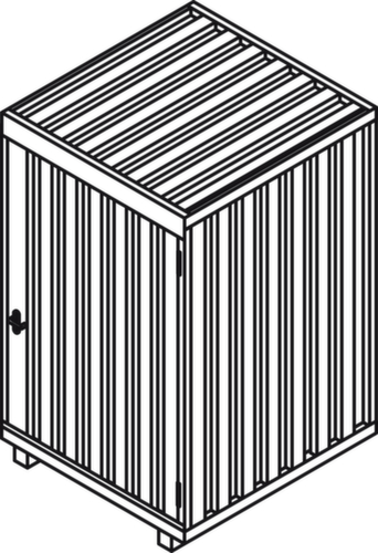 Säbu Box de stockage avec toit fixe