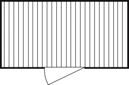 Säbu Conteneur de stockage laqué FLADAFI® avec plancher en bois