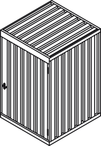 Säbu Box de stockage avec toit fixe