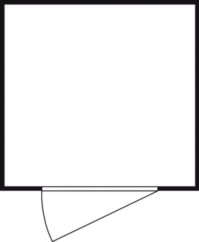 Säbu Conteneur de stockage isolé avec sol livré monté