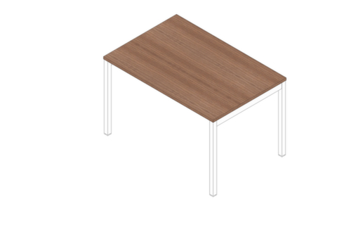 Quadrifoglio Bureau à hauteur réglable Practika avec piètement 4 pieds