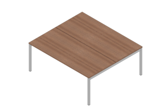 Quadrifoglio Bureau Bench à hauteur réglable Practika avec 2 plans de travail