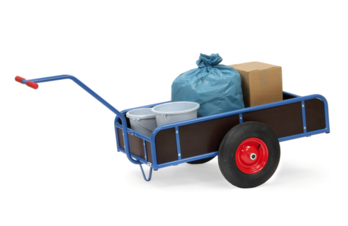 fetra Chariot à timon, force 400 kg, plateau longueur x largeur 1145 x 545 mm