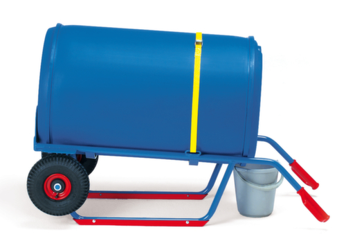 fetra Chariot à barils, force 250 kg, caoutchouc plein bandage