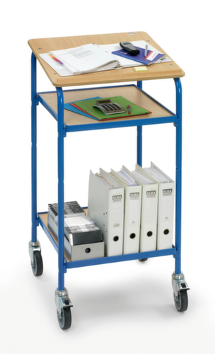 fetra Pupitre mobile, RAL5007 bleu brillant