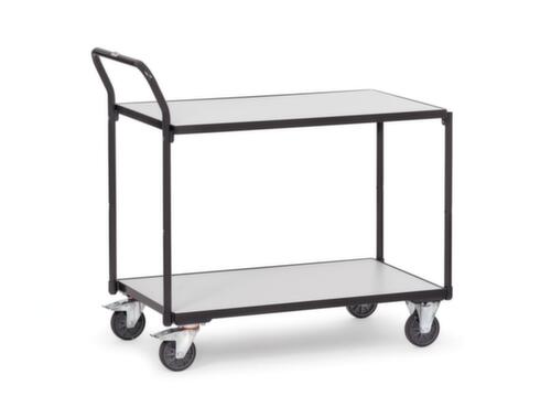 fetra Chariot à plateaux ESD 850x500 mm, force 300 kg, 2 plateaux