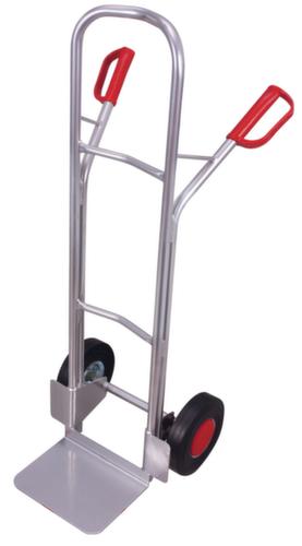VARIOfit Diable pour caisses en aluminium, force 200 kg, caoutchouc plein bandage