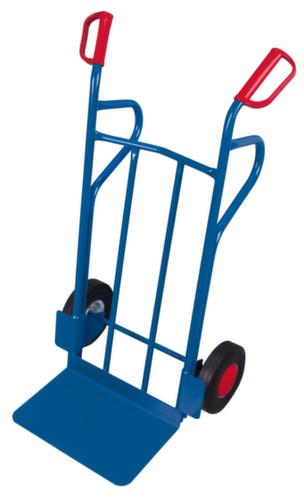 VARIOfit diable de manutention avec pelle extra-large, force 250 kg, caoutchouc plein bandage