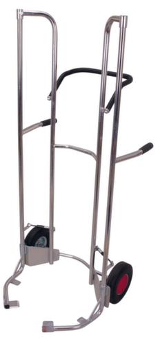 VARIOfit Brouette à pneus, avec revêtement en zinc anti-corrosion, bandage caoutchouc plein