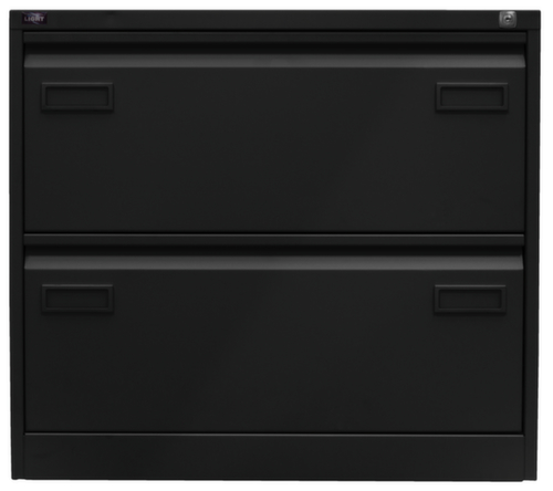 Bisley Armoire pour dossiers suspendus Light, 2 extensions, noir/noir