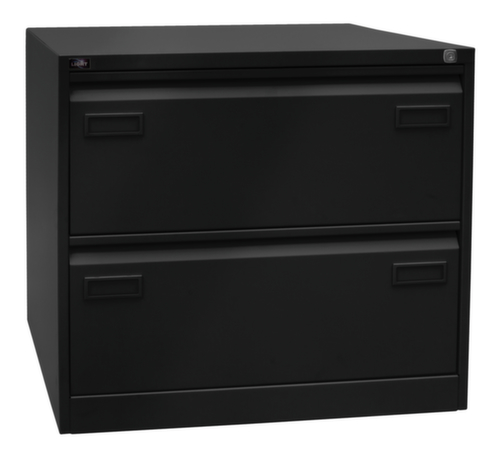 Bisley Armoire pour dossiers suspendus Light, 2 extensions, noir/noir