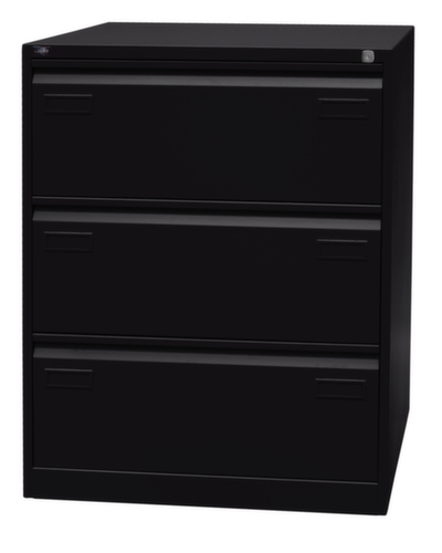Bisley Armoire pour dossiers suspendus Light, 3 extensions, noir/noir