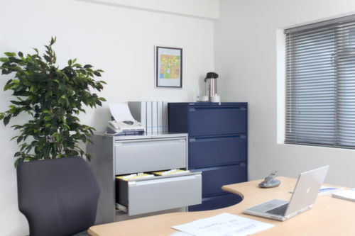 Bisley Armoire pour dossiers suspendus, 2 extensions, bleu Oxford/bleu Oxford