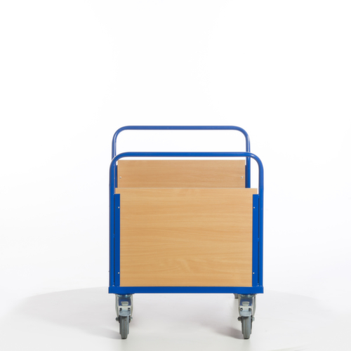 Rollcart Chariot à trois ridelles, force 600 kg, plateau longueur x largeur 1200 x 780 mm