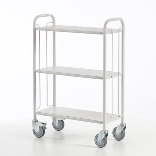 Rollcart Chariot de bureau, force 150 kg, 3 plateaux