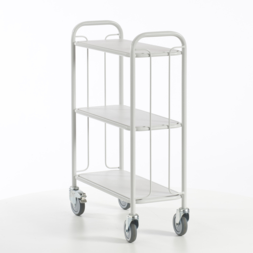Rollcart Chariot de bureau, force 150 kg, 3 plateaux
