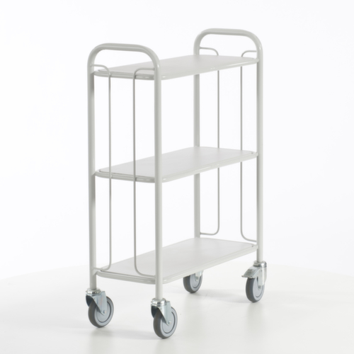 Rollcart Chariot de bureau, force 150 kg, 3 plateaux