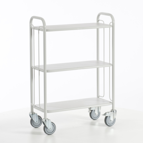 Rollcart Chariot de bureau, force 150 kg, 3 plateaux