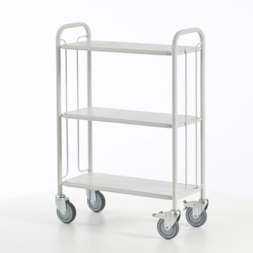 Rollcart Chariot de bureau, force 150 kg, 3 plateaux